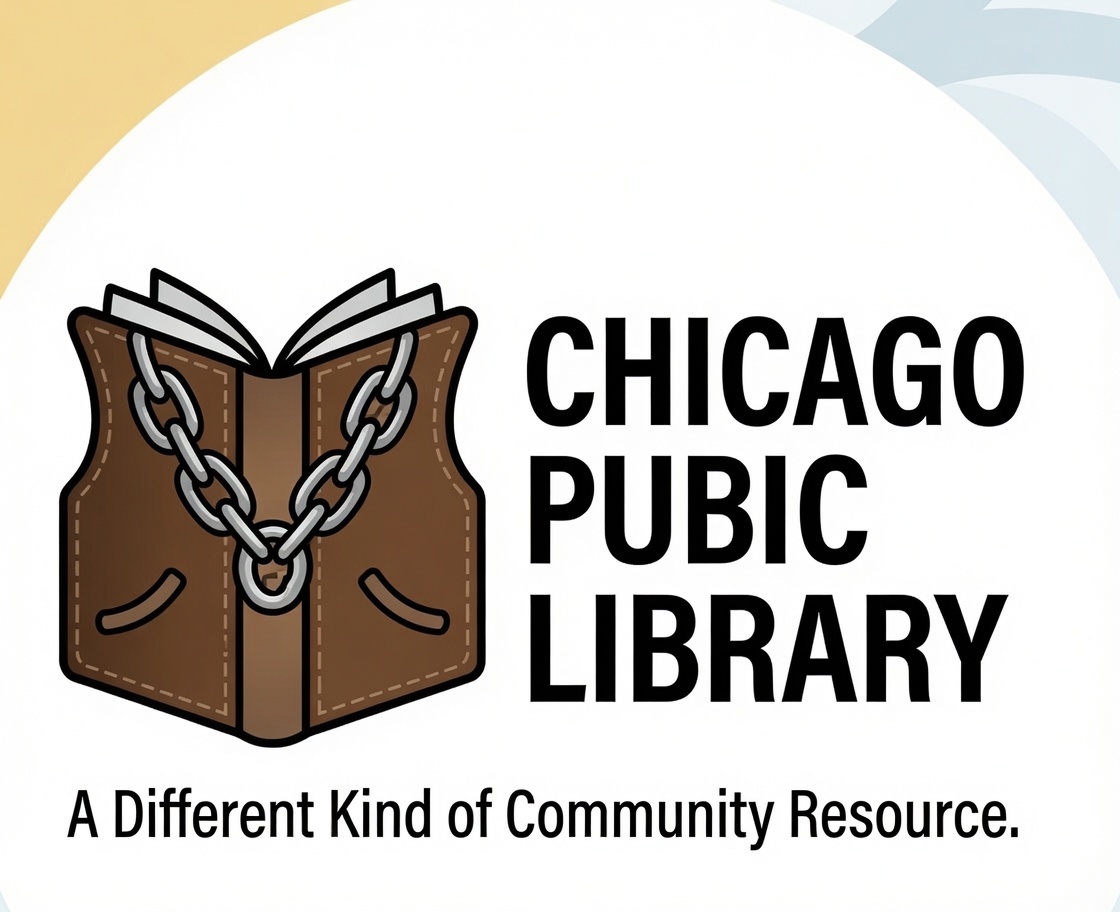 Chicago pubic library satire logo